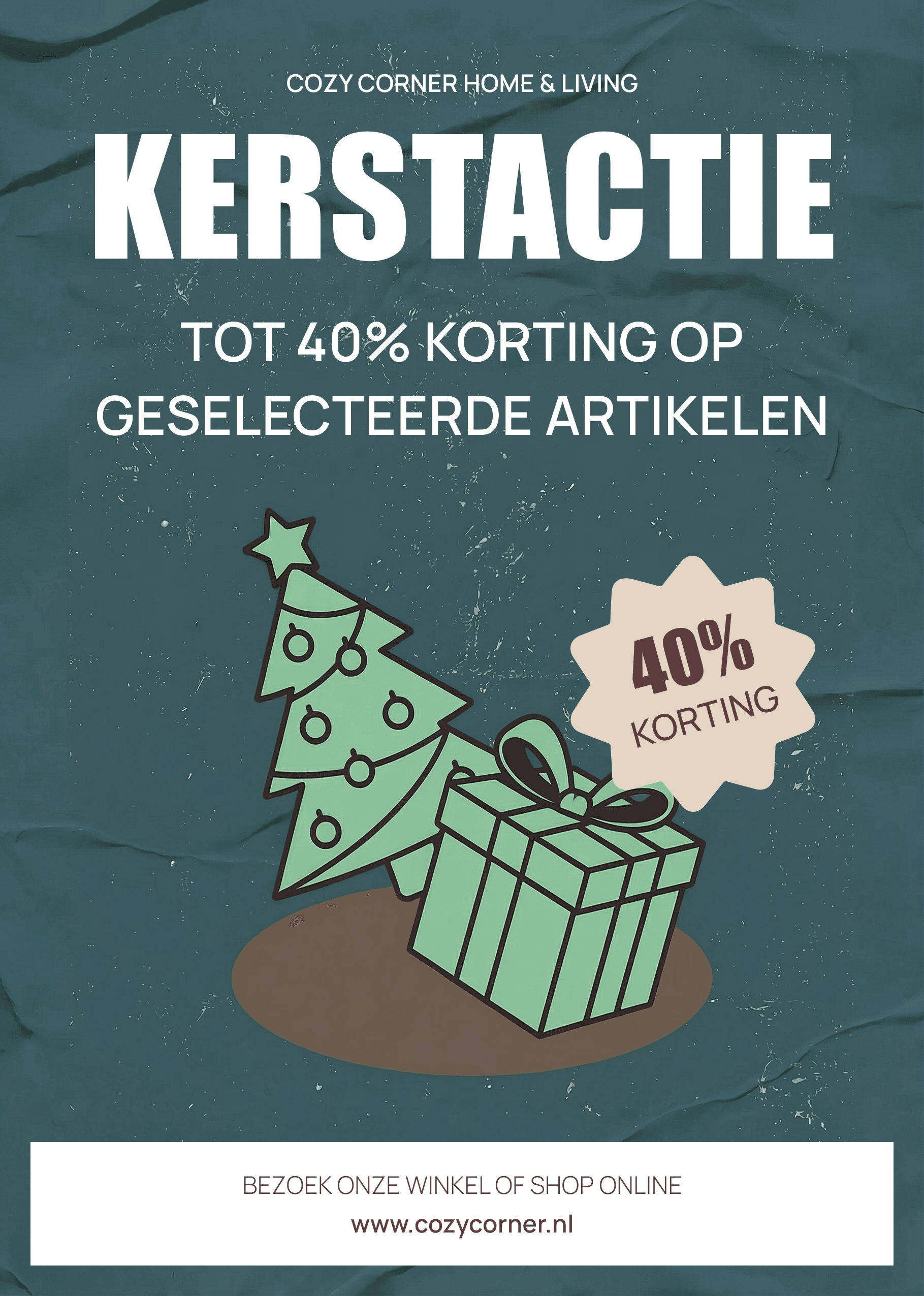 Home Decor kerstactie kaart